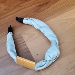 NWT denim blue headband